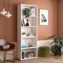 Ver imagem 1 de Estante de Livros 60CMX180CM 5 Prateleiras Multy Branco