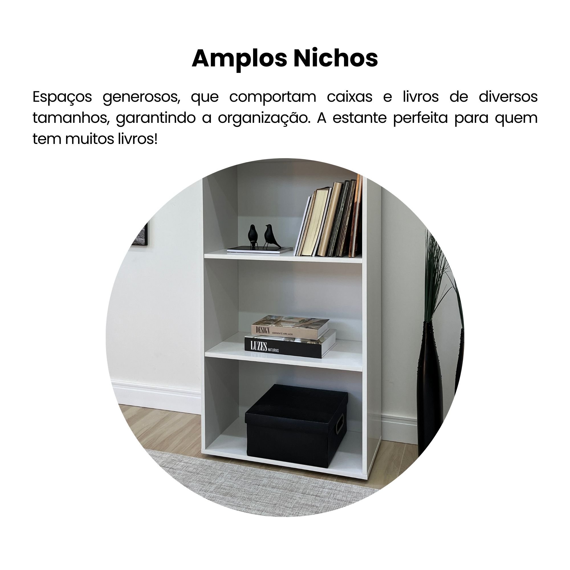 Estante para Livros 5 Prateleiras 180cmx60cm Multy - 8