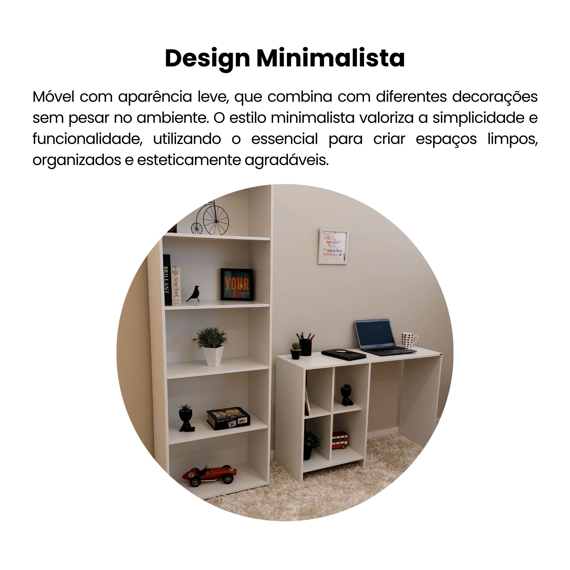 Estante para Livros 5 Prateleiras 180cmx60cm Multy - 12