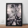 Quadro Decorativo Metal Tattoo Audrey Marilyn Preto 40x30x1 - 1