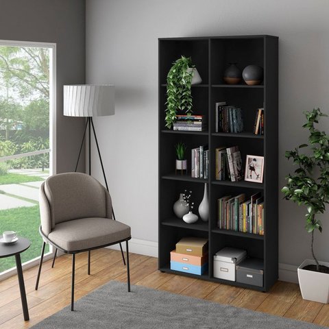 Estante Clean 900 X 1878 - Preto 5334