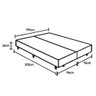 Cama Box Super King King House  Espuma D33 San Diego One Face 193x203 Branco - 4