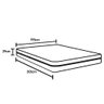 Cama Box Super King King House  Espuma D33 San Diego One Face 193x203 Branco - 3