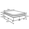 Cama Box Super King King House  Espuma D33 San Diego One Face 193x203 Branco - 2