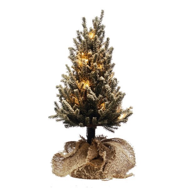 Arvore De Natal Pinheiro Neve Luxo Com Pinhas Top 90cm - D' Presentes