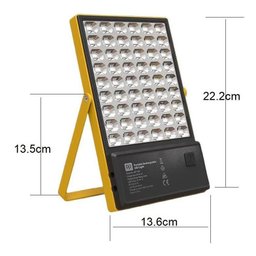 Kit Gerador Energia Solar Luminária 54 Leds 28w 2 Lâmpadas - 4