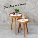 Ver imagem 5 de Mesa Sala Estar Sofá Pé Palito Pequena Cabeceira Recepção Conjunto Centro Auxiliar casa Ambiente