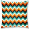 Capa De Almofada Veludo Zigzag 45X45Cm Colorido Decoração - 1