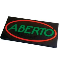 Letreiro luminoso Aberto Open Placa led Display - 1