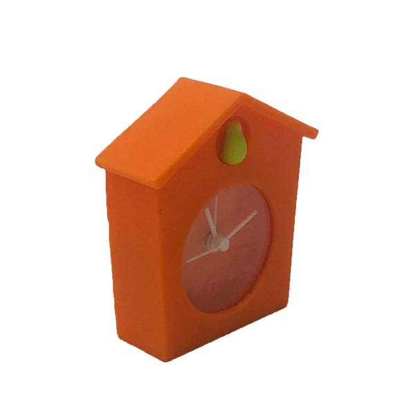 Relógio Cuco Decorativo Personalizado Emborrachado Laranja - 2