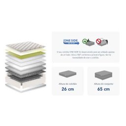 Colchão Queen Flex do Brasil Flex D26 26x158x198cm com Sistema de Molas Lfk - 2