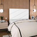 Ver mais imagens de Cabeceira Queen 160 Cm com Frame Cristal Corino Branco Artte