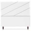 Ver imagem 5 de Cabeceira Queen 160 Cm com Frame Cristal Corino Branco Artte