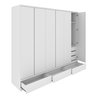 Guarda Roupa Casal 6 Portas 9 Gavetas 270cm Stillus   - 14