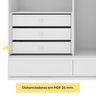 Guarda Roupa Casal 6 Portas 9 Gavetas 270cm Stillus   - 5