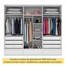 Guarda Roupa Casal 6 Portas 9 Gavetas 270cm Stillus   - 2