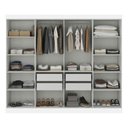 Ver imagem 2 de Guarda-roupa Casal Monte 8 Portas 4 Gavetas 100% Mdf Branco - Pnr Móveis