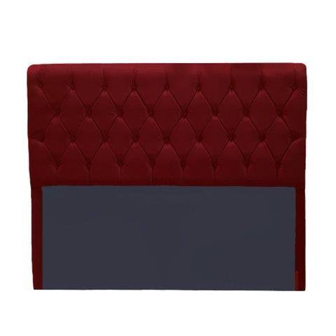 Cabeceira Lady 1,60 Suede Bordo - Bandiera Decor