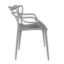 Ver imagem 3 de Kit 6 Cadeiras Allegra Cinza Brasão – Design e Sofisticação para Ambientes Internos e Externos