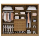 Ver imagem 2 de Guarda-Roupa Casal 4 Espelhos 3 Portas Los Angeles Tcil Móveis