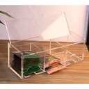 Ver imagem 4 de Caixa Porta Saches Chá com 3 Nichos Acrílico 5mm com Tampa Centauri Acrílicos CX-3CH