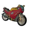 Escultura De Parede Metal Moto Esportiva Vintage 58x70x3cm - 1