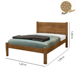 Cama Casal F89 Paola Ii 1,38 - Malbec - 3