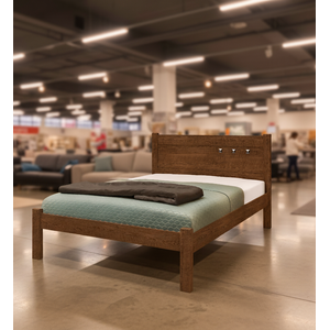 Cama Casal F89 Paola 1,38 Malbec Estrutura em Mdp Design Moderno e Funcional