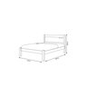 Cama Casal F89 Paola 1,38 Malbec Estrutura em Mdp Design Moderno e Funcional - 2