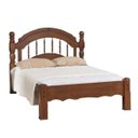 Ver imagem 1 de Cama Casal Eliane de Madeira Maciça - Avelã
