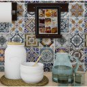 Ver imagem 2 de Papel de Parede Azulejo Português Clássico - 3,00x0,50m