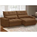 Ver imagem 2 de Sofá Retrátil Reclinável para Sala 3 Lugares 210cm Asaph F04 Veludo Terracota - Lyam Decor