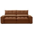 Ver imagem 3 de Sofá Retrátil Reclinável para Sala 3 Lugares 210cm Asaph F04 Veludo Terracota - Lyam Decor
