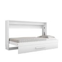 Ver imagem 4 de Cama Solteiro Dobrável de Parede - Branco Brilho
