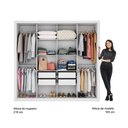 Ver imagem 6 de Guarda Roupa Casal 8 Portas 4 Gavetas Espelho Branco Carraro