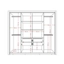Ver imagem 5 de Guarda Roupa Casal 8 Portas 4 Gavetas Espelho Branco Carraro