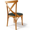 Ver mais imagens de Kit 08 Cadeiras Para Sala de Jantar e Estar Living Estofada Ávila L02 Suede Verde Musgo - Lyam Lyam 