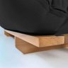 Sofá Cama Casal Futon Oriental Preto Madeira Nobre Natural - 7