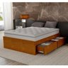 Base Box Queen Libanesa com 4 Gavetas de Madeira Maciça - Avelã - 2