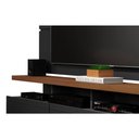 Ver imagem 4 de Rack com Painel Vivare Wood 1.8 Preto com Freijó - Germai Móveis