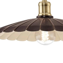 Ver imagem 2 de Pendente Hemington Vintage Aço Preto Dourado Marfim 1x E27 Eglo