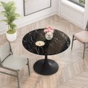 Ver imagem 7 de Mesa de Jantar Tulipa Saarinen Redonda 80 Cm Mármore Nero