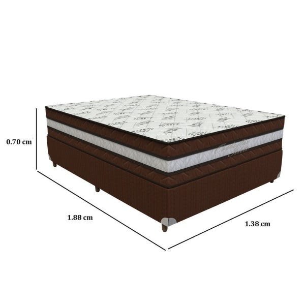 Cama Box Casal Orthoflex  Ortoflex Seleto - 138x188x70 - 2