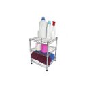 Ver imagem 3 de Estante Aramada 3 Andares Organizador Prateleira Lavanderia - Cromado