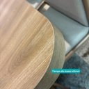 Ver imagem 4 de Conjunto Sala de Jantar Ava 4 Lugares Tampo MDP Cadeiras Tecidos Premium Preto 120cm Móveis Carraro