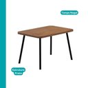 Ver imagem 7 de Conjunto Sala de Jantar Ava 4 Lugares Tampo MDP Cadeiras Tecidos Premium Preto 120cm Móveis Carraro