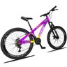 Bicicleta Aro 26 Quadro 13 Alumínio 21v Freio Disco Vmaxx Freeride Tuff Rosa/Amarelo - Viking - 5