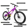 Bicicleta Aro 26 Quadro 13 Alumínio 21v Freio Disco Vmaxx Freeride Tuff Rosa/Amarelo - Viking - 3