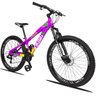 Bicicleta Aro 26 Quadro 13 Alumínio 21v Freio Disco Vmaxx Freeride Tuff Rosa/Amarelo - Viking - 4