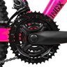 Bicicleta Aro 26 Quadro 13 Alumínio 21v Freio Disco Vmaxx Freeride Tuff Rosa/Amarelo - Viking - 7